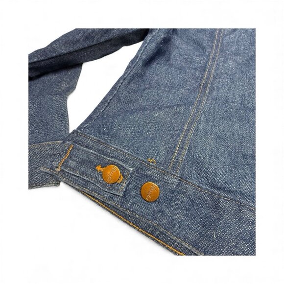 Wrangler Girls Denim Jacket Size 16 – Vintage 11 oz Cotton VINTAGE - Picture 4 of 10